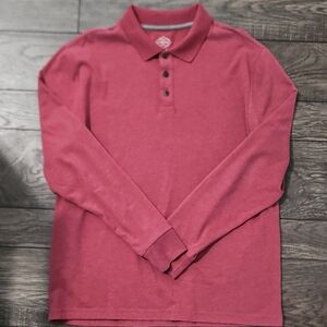 St. John's Bay Burgundy Legacy Polo Size Large